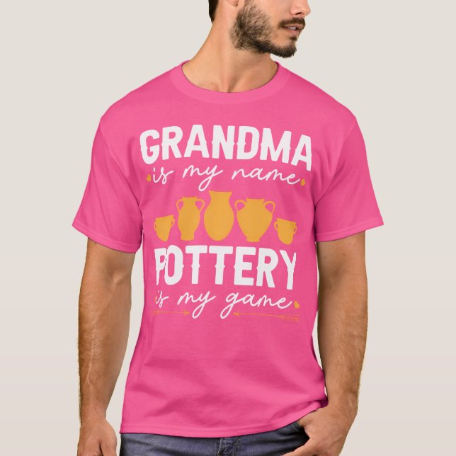 Funny pottery Grandma Ceramic Artist Grandmor T Shirt (Framsida)