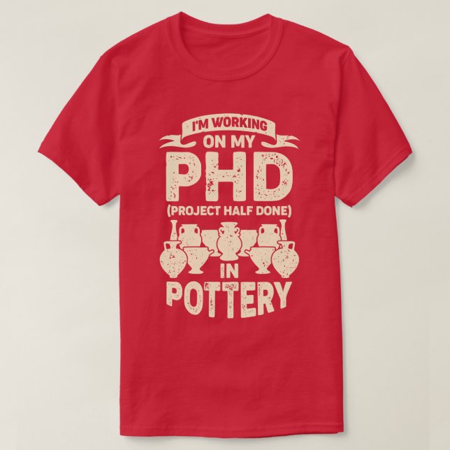 Funny Pottery Maker Hob T Shirt (Design framsida)