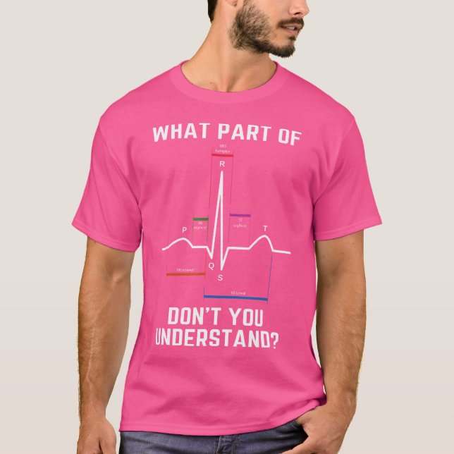 Funny Pqrst Nurse Vfib Arrhythmia Nurse Rn Cardiol T Shirt (Framsida)