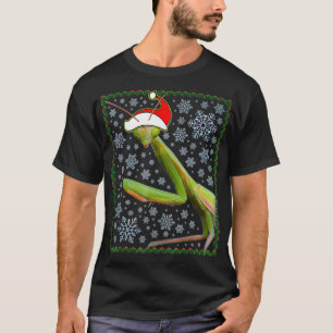 Funny Praying Mantis Gift-jul (2) T Shirt