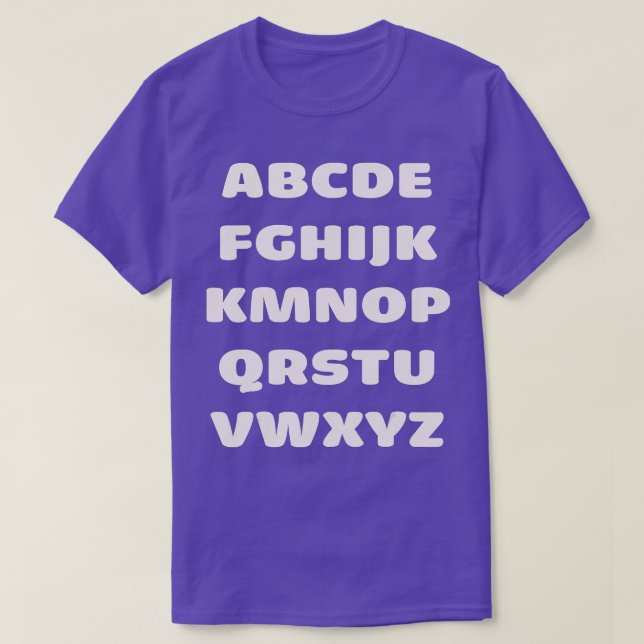 Funny Pre K Kindergarten Hi Alphabet Back To Schoo T Shirt (Design framsida)