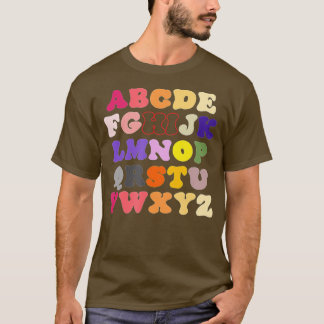 Funny Pre K Kindergarten Hi Alphabet Back To Schoo T Shirt