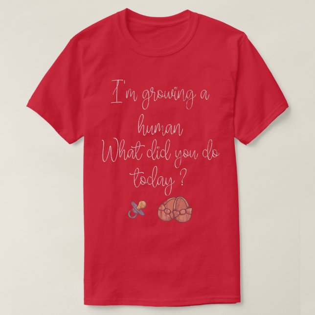 Funny Pregnancy Design with Imprint, pacifiers and T Shirt (Design framsida)