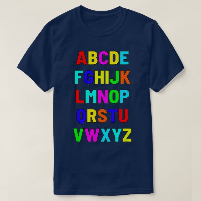 Funny PreK Kindergarten Hi Alphabet Back to school T Shirt (Design framsida)