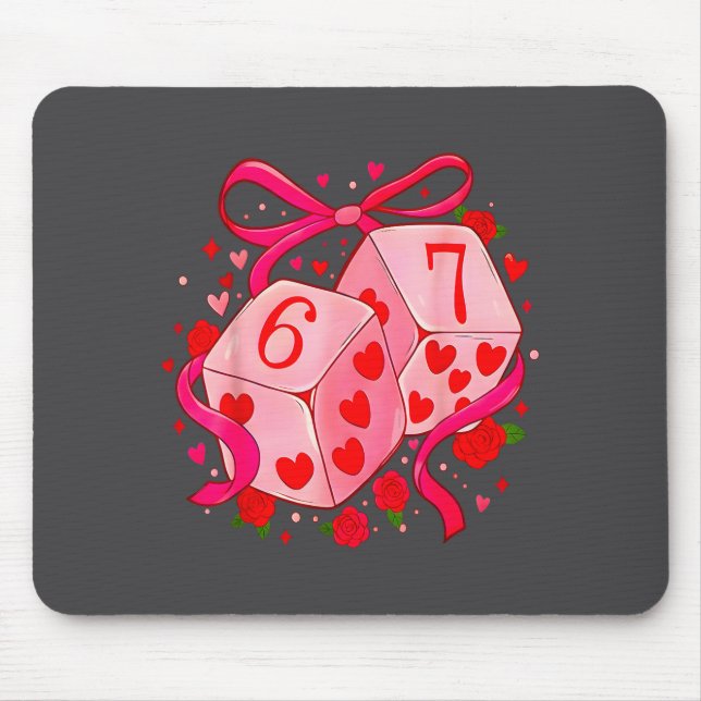 Funny Preppy 67 Valentine Six Seven Dice 6 7 Men W Musmatta (Framsidan)