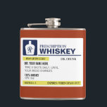 Funny Prescription Whiskey Fickplunta<br><div class="desc">Lustigt förskrivande whisky-kolv. Personlig efter behov! Lägg till ditt namn,  din doktor,  dina egna instruktioner och typ av dryck. Gör det roligt,  gör det till ditt! Med lustig varningsetikett.</div>