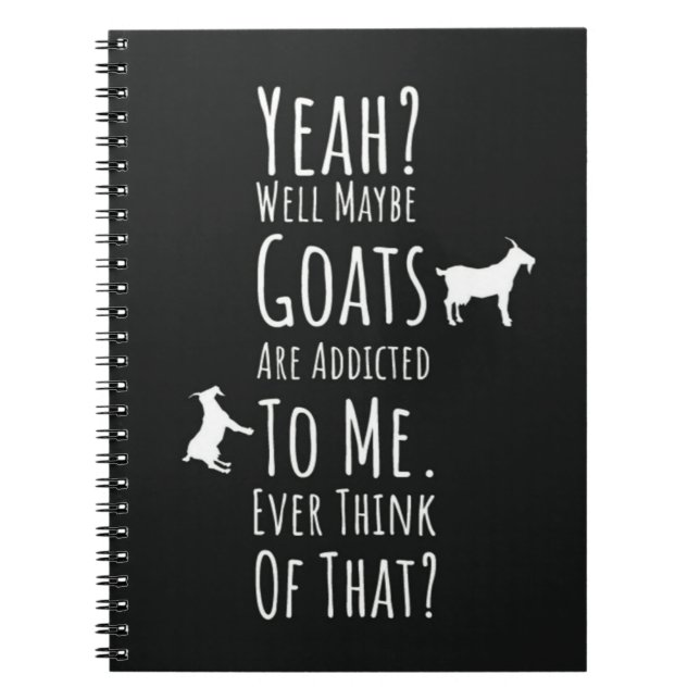 Funny Presents For Goat Lovers Farm Animals Humor Anteckningsbok (Framsidan)