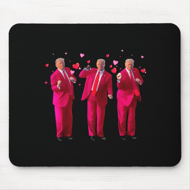 Funny President Trump Dancing Donald Trump Heart V Musmatta (Framsidan)