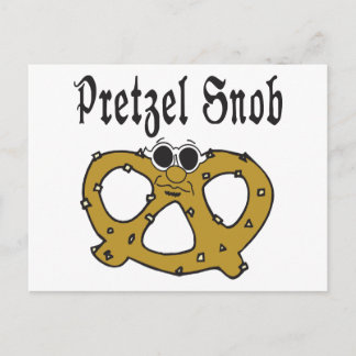 Funny Pretzel Snob Vykort