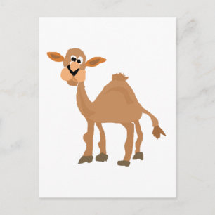 Funny primitive Camel Art Vykort