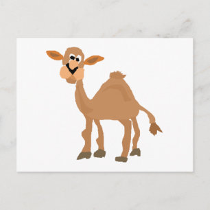 Funny primitive Camel Art Vykort