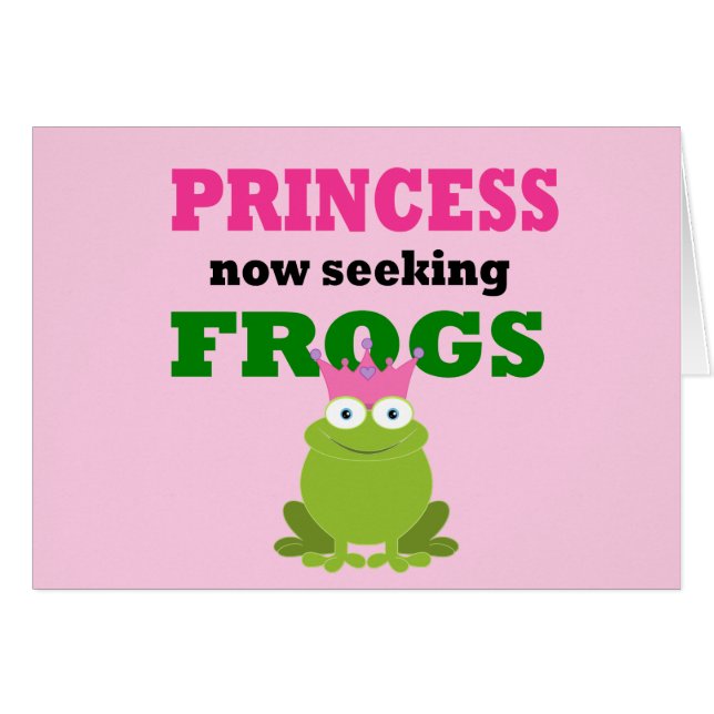 Funny Princess Hälsningskort (Framsidan Horizontal)