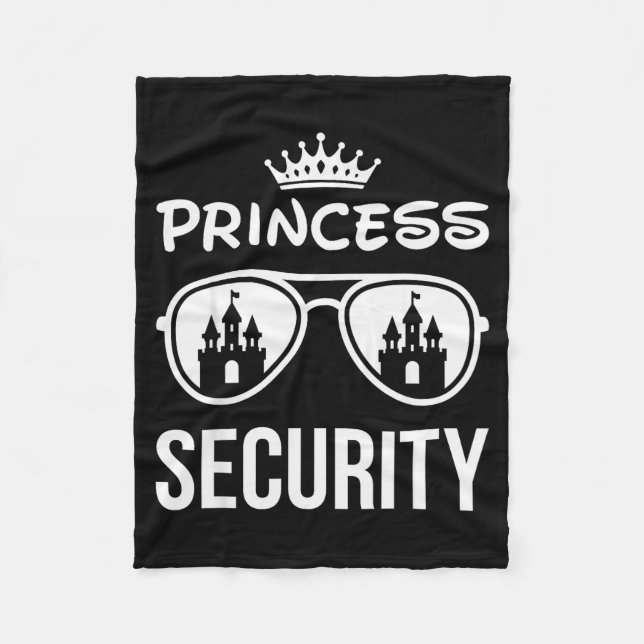 Funny Princess Security Design Castle Sungles Fami Fleecefilt (Framsidan)
