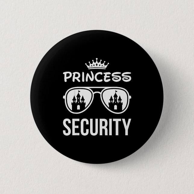 Funny Princess Security Design Castle Sungles Fami Knapp (Framsida)