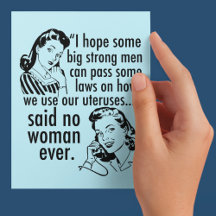 Funny Pro Choice Retro Feminist Tecknad