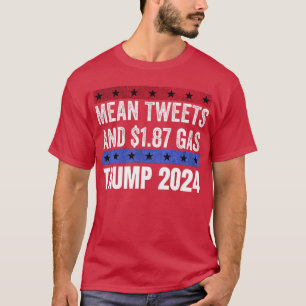 Funny Pro Trump 0-Elak-tweets och 8-gas T Shirt