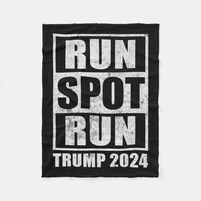 Funny Pro Trump 2024 Springa Spot Springa Trump Ka Fleecefilt (Framsidan)