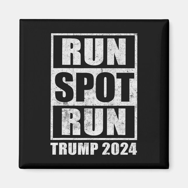 Funny Pro Trump 2024 Springa Spot Springa Trump Ka Magnet (Framsidan)