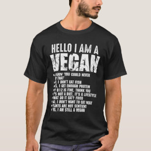 "Funny Pro Vegan Activism Gym Idrottsman Veganism" T Shirt