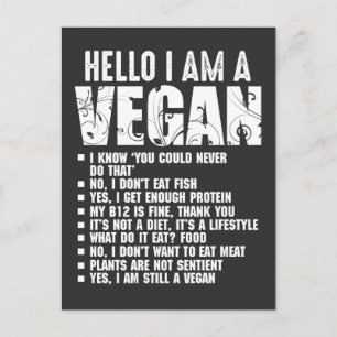 "Funny Pro Vegan Activism Gym Idrottsman Veganism" Vykort