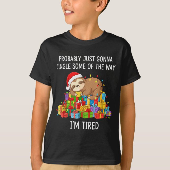 Funny Probably Just Gonna Jingle Some Of The Way I T Shirt (Framsida)