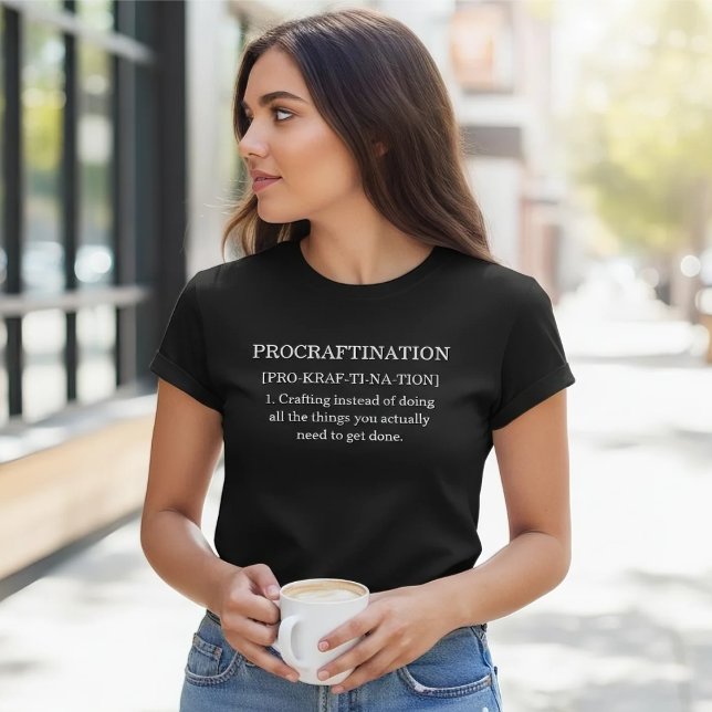 Funny Procraftination Definition T Shirt (Skapare uppladdad)