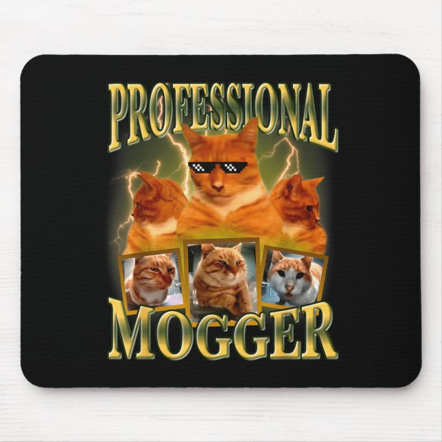 Funny Professional Mogger Cat Meme Mewing Looksmax Musmatta (Framsidan)