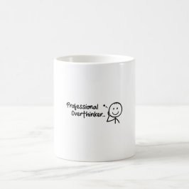 Funny Professional Overthinker Mug Design Kaffemugg