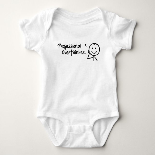 funny Professional Overthinker T Shirt (Framsida)