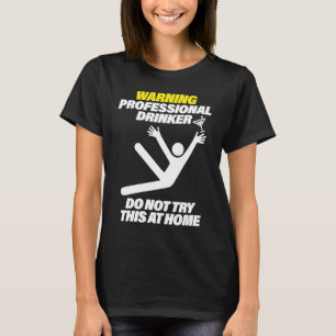 Funny Professionell Drinker Dive Pub Pub Crawl T Shirt