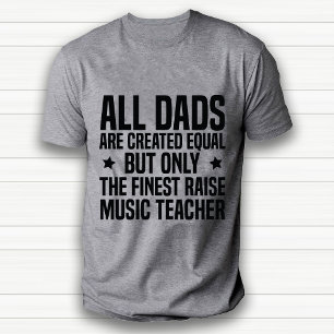 Funny professionell Music Teacher Pappa White T Shirt