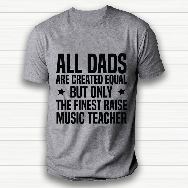 Funny professionell Music Teacher Pappa White T Shirt (Funny professional Music Teacher Dad White T-Shirt)