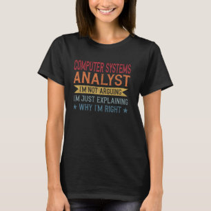 Funny professionell offert för datorsystemanalytik t shirt