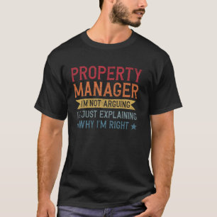 Funny professionell Quote Egendom Manager T Shirt