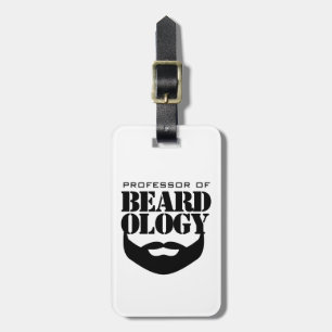 Funny professor i Beardology Bagagebricka