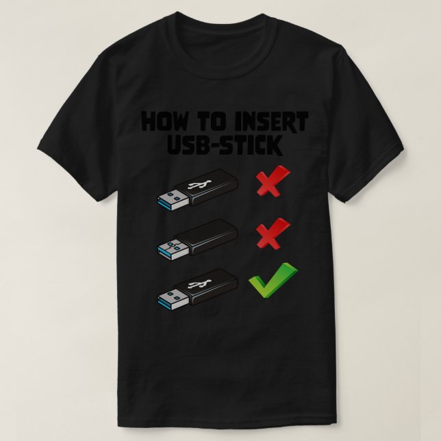 Funny Programer Joke Computer Nerd How to Insert U T Shirt (Design framsida)