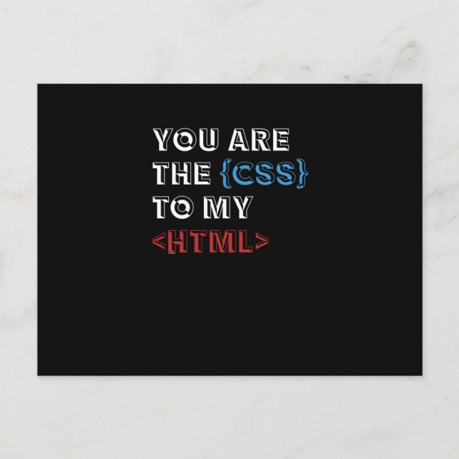 Funny programkod Cascading Stil Lakan Helg Vykort (Framsida)