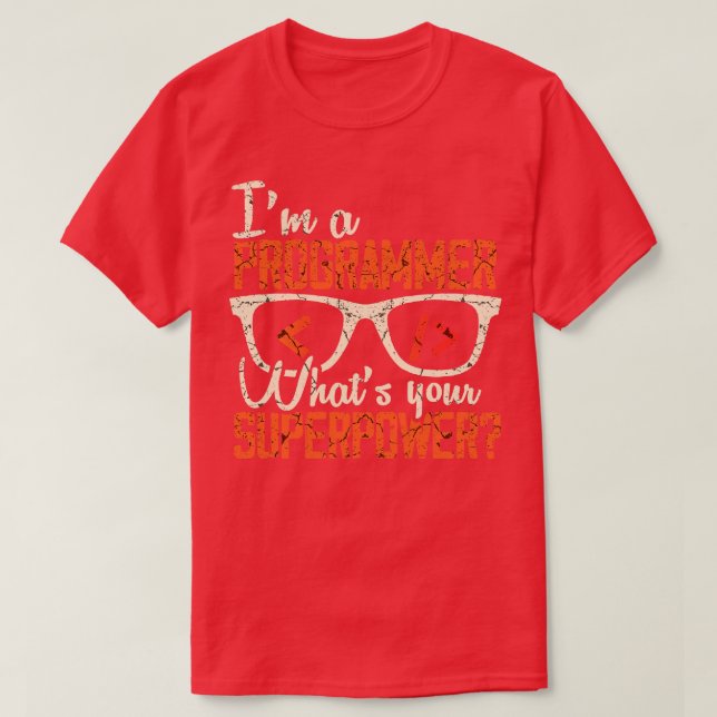 Funny Programmer 1 T Shirt (Design framsida)