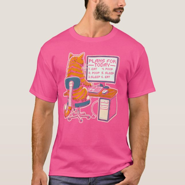 Funny Programmer Coder Computer Programming Cat Lo T Shirt (Framsida)