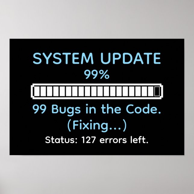 Funny Programmer Coding Poster (Framsidan)
