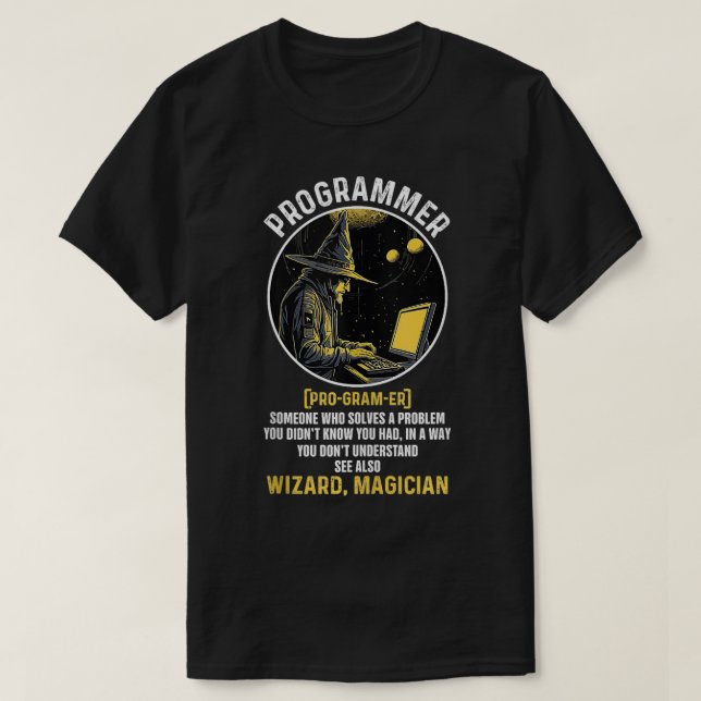 Funny Programmer Definition Computer Science och C T Shirt (Design framsida)