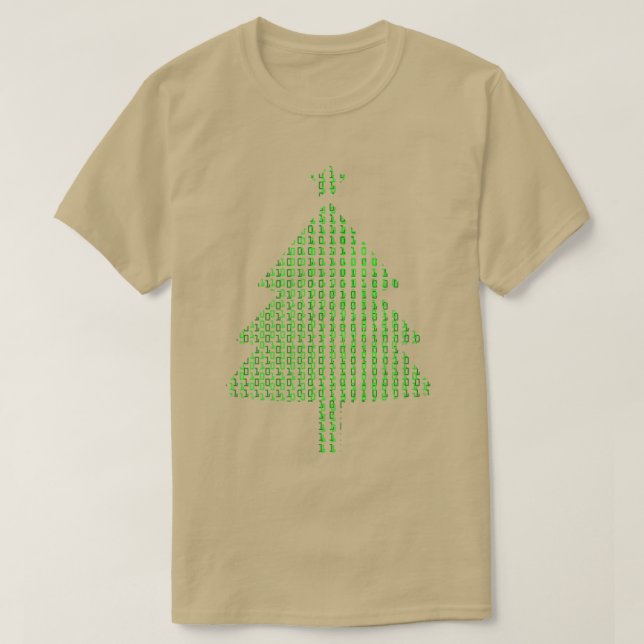 Funny Programmer Julgran Developer Nerd Gee T Shirt (Design framsida)