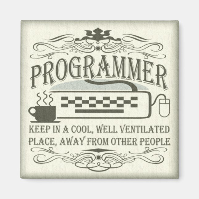 Funny Programmer Magnet (Framsidan)