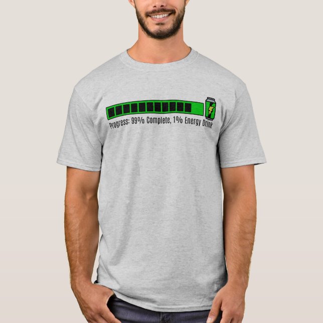 Funny Progress 99 % Complete VFX-koordinator T Shirt (Framsida)