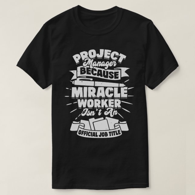 Funny projektledarpresentatör t shirt (Design framsida)
