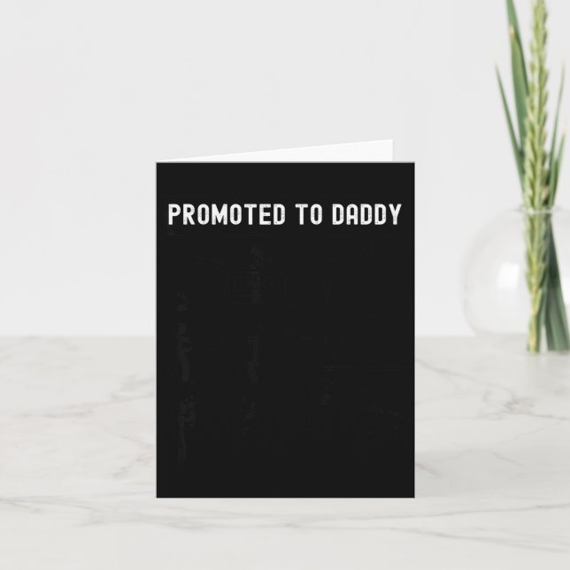 Funny Promoted To Daddy Baby Gift For New Daddy 20 Kort (Framsida)