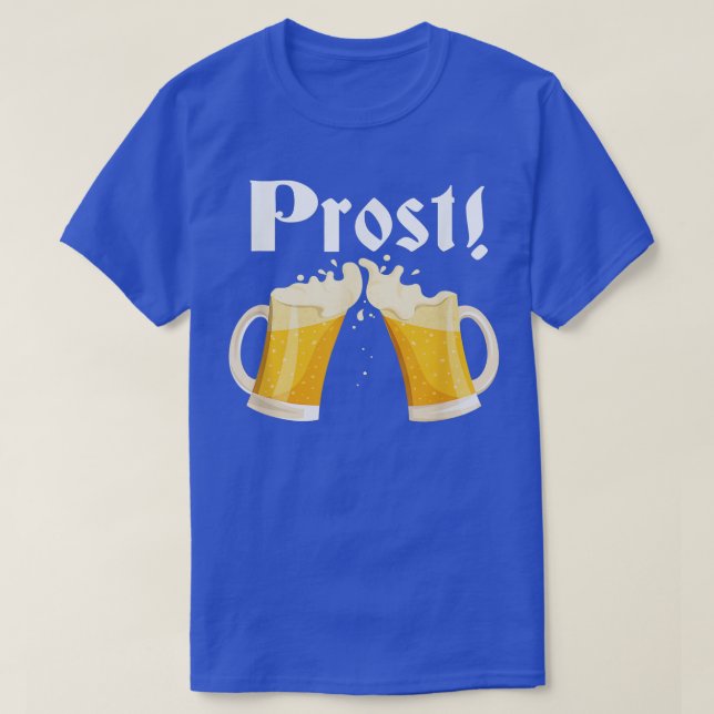 Funny Prost Beer American German Flagga Oktoberfes T Shirt (Design framsida)