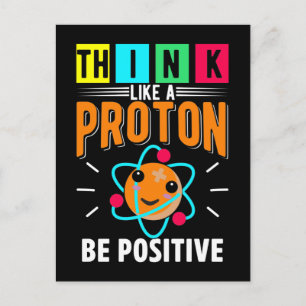 Funny Proton Humor Physicist Science Vykort