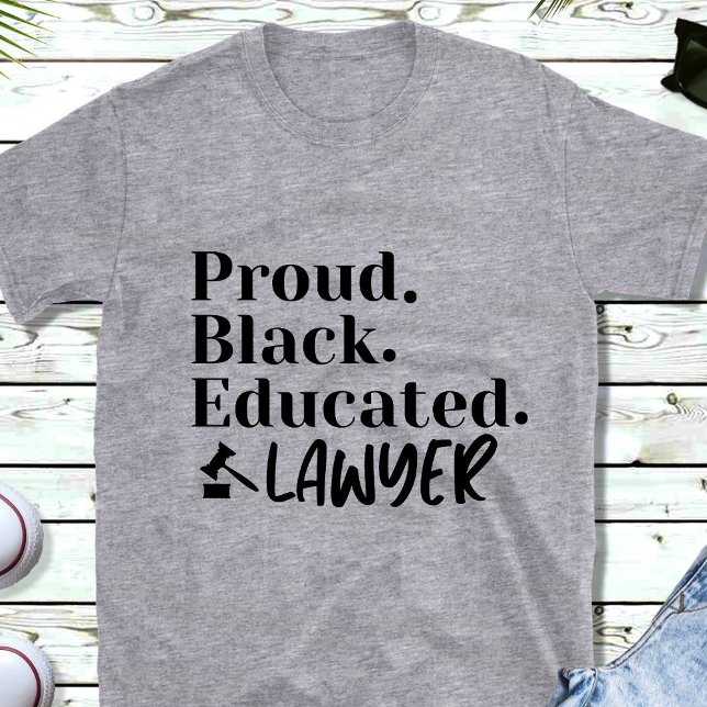 Funny Proud Black Lawyer T-Shirt (Skapare uppladdad)