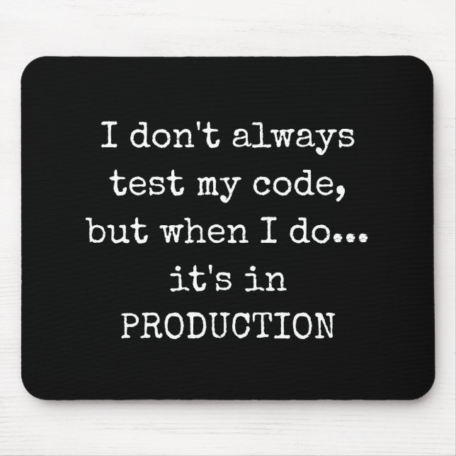 Funny provning i produktion musmatta (Framsidan)
